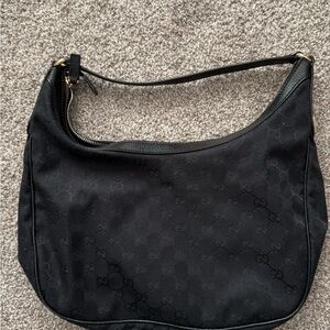 Gucci GG Canvas Hobo Shoulder Bag Mid 2000s Vintage